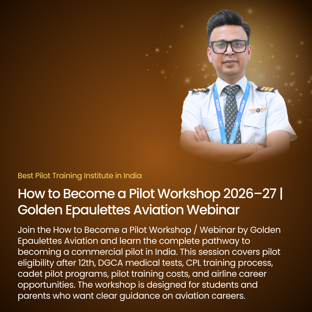 How to Become a Pilot Workshop 2026–27 | Golden Epaulettes Aviation Webinar